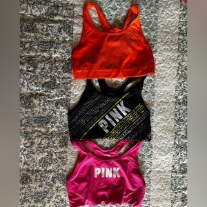PINK sports bras. Side M